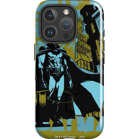 DC Comics Batman Poster Abstract iPhone 16 Pro Magsafe Impact Case