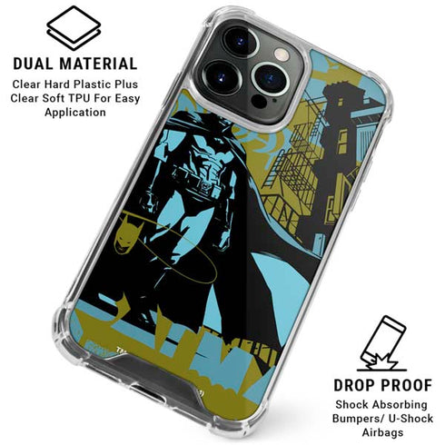 DC Comics Batman Poster Abstract iPhone 16 Pro Max Clear Case