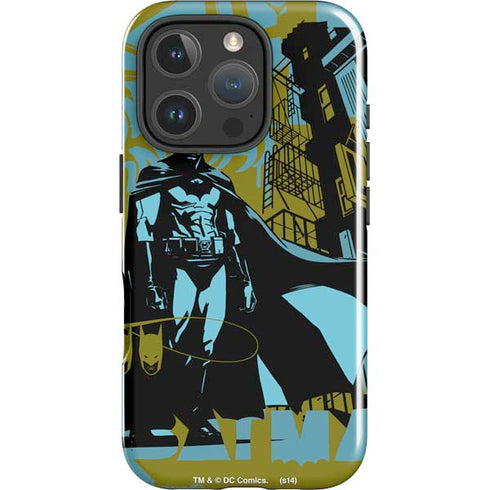 DC Comics Batman Poster Abstract iPhone 16 Pro Max Impact Case