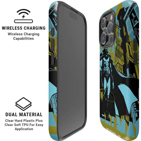 DC Comics Batman Poster Abstract iPhone 16 Pro Max Magsafe Impact Case