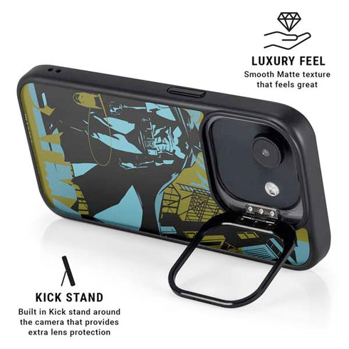 DC Comics Batman Poster Abstract iPhone 16e Kickstand Case