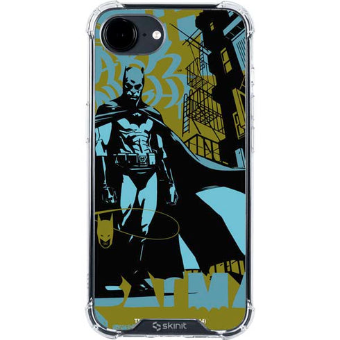 DC Comics Batman Poster Abstract iPhone 16e Clear Case
