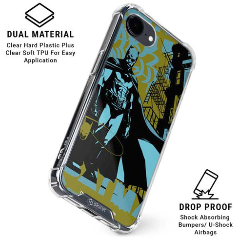 DC Comics Batman Poster Abstract iPhone 16e Clear Case