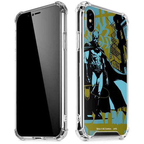 DC Comics Batman Poster Abstract iPhone X/XS Clear Case