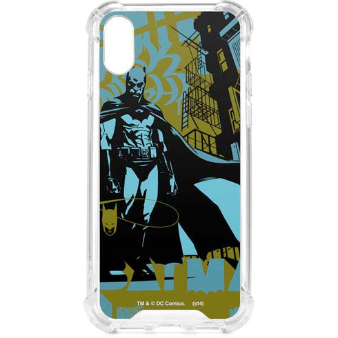 DC Comics Batman Poster Abstract iPhone XS Clear Case