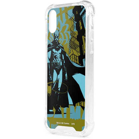 DC Comics Batman Poster Abstract iPhone XS Clear Case