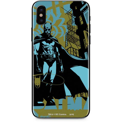 DC Comics Batman Poster Abstract iPhone XS Max Skin
