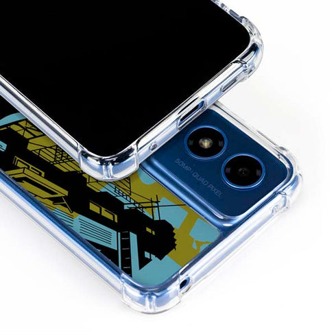 DC Comics Batman Poster Abstract Moto G Play 4G (2024) Clear Case