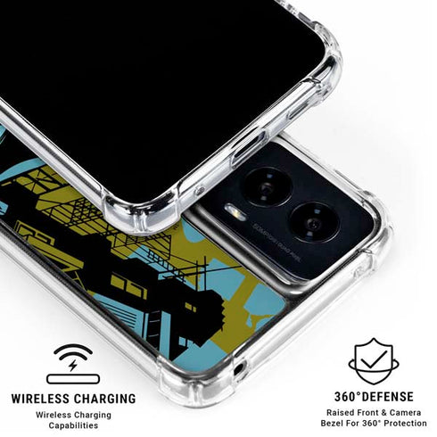 DC Comics Batman Poster Abstract Moto G Power 5G (2024) Clear Case