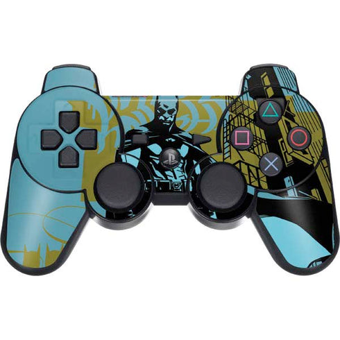 DC Comics Batman Poster Abstract PS3 Dual Shock wireless controller Skin