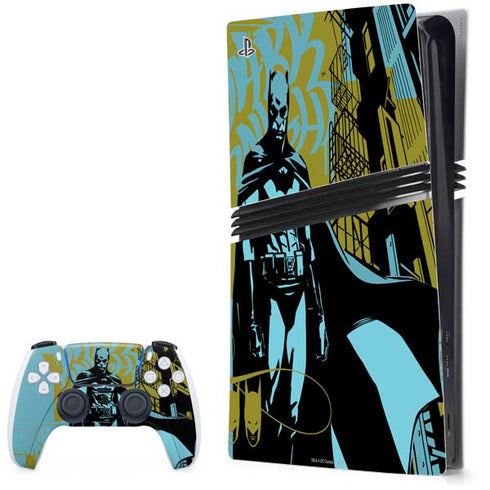 DC Comics Batman Poster Abstract PS5 Pro Bundle Skin