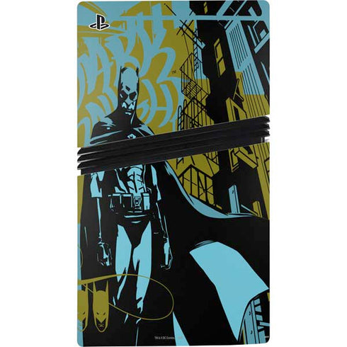 DC Comics Batman Poster Abstract PS5 Pro Disk Console Skin