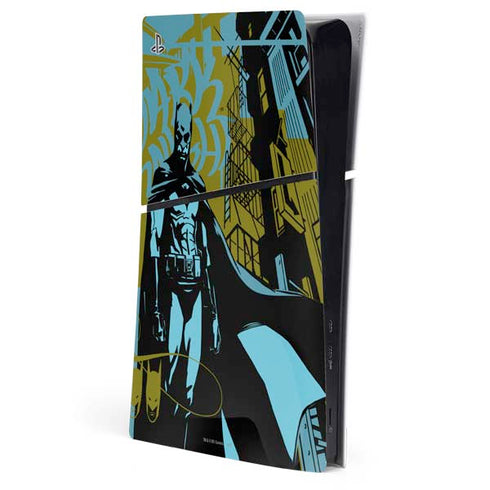 DC Comics Batman Poster Abstract PS5 Slim Digital Edition Console Skin