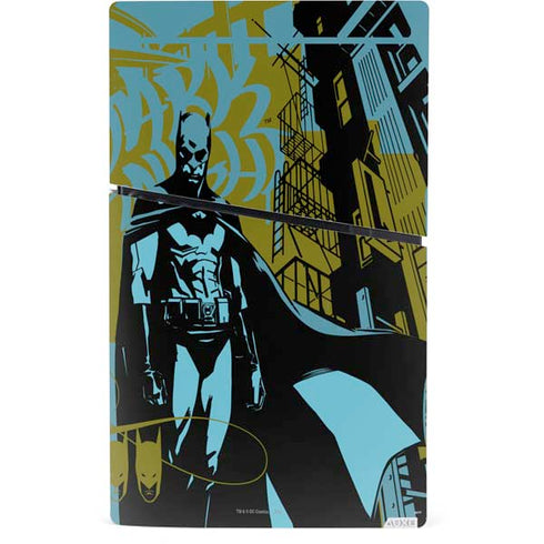 DC Comics Batman Poster Abstract PS5 Slim Digital Edition Console Skin