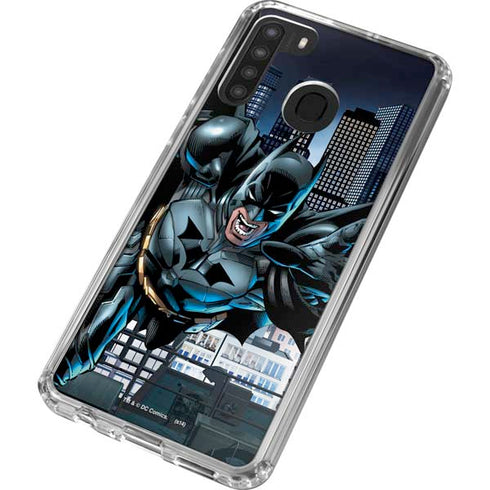 DC Comics Batman Dark Knight Comic Art Action Pose Galaxy A21 Clear Case
