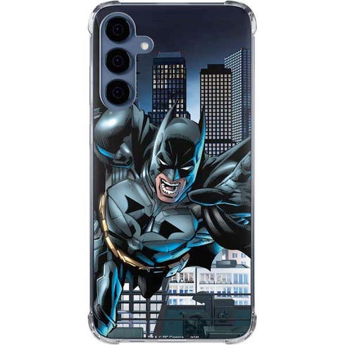 DC Comics Batman Dark Knight Comic Art Action Pose Galaxy A35 5G Clear Case