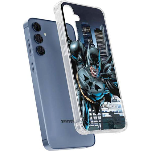 DC Comics Batman Dark Knight Comic Art Action Pose Galaxy A55 5G Clear Case