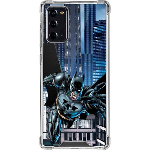 DC Comics Batman Dark Knight Comic Art Action Pose Galaxy Note20 5G Clear Case