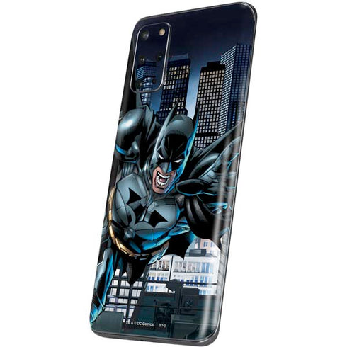 DC Comics Batman Dark Knight Comic Art Action Pose Galaxy S20 Plus Skin