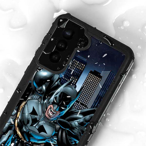 DC Comics Batman Dark Knight Comic Art Action Pose Galaxy S24 Plus Waterproof Case