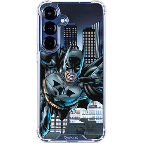 DC Comics Batman Dark Knight Comic Art Action Pose Galaxy S25 Plus Clear Case