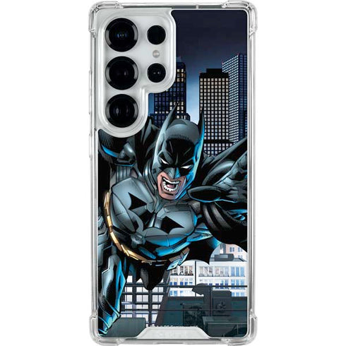 DC Comics Batman Dark Knight Comic Art Action Pose Galaxy S25 Ultra Clear Case
