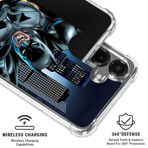 DC Comics Batman Dark Knight Comic Art Action Pose Galaxy S26 Clear Case