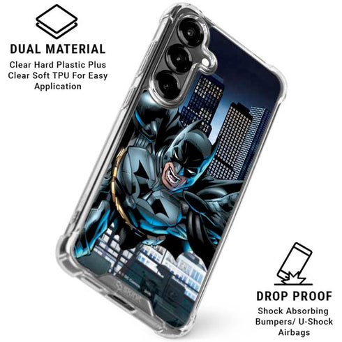 DC Comics Batman Dark Knight Comic Art Action Pose Galaxy S26 Plus Clear Case
