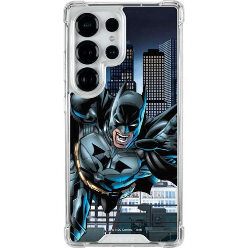 DC Comics Batman Dark Knight Comic Art Action Pose Galaxy S26 Ultra Clear Case