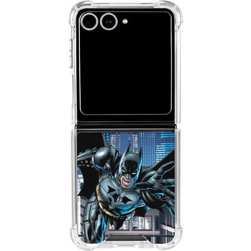 DC Comics Batman Dark Knight Comic Art Action Pose Galaxy Z Flip7 Clear Case