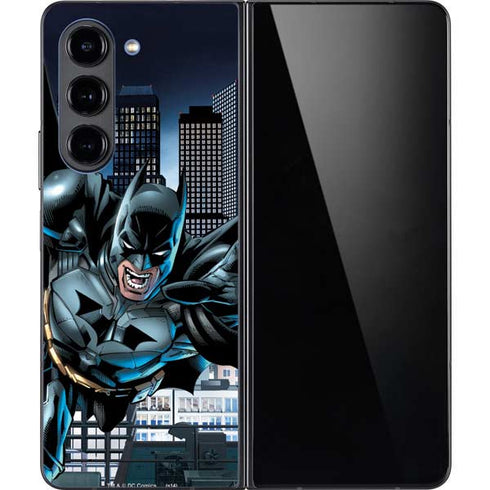 DC Comics Batman Dark Knight Comic Art Action Pose Galaxy Z Fold5 5G Skin