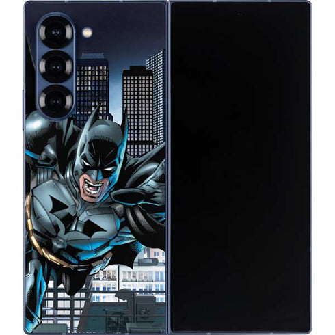 DC Comics Batman Dark Knight Comic Art Action Pose Galaxy Z Fold6 Skin