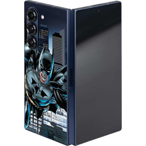 DC Comics Batman Dark Knight Comic Art Action Pose Galaxy Z Fold6 Skin