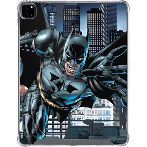 DC Comics Batman Dark Knight Comic Art Action Pose iPad Pro 12.9in (2020) Clear Case