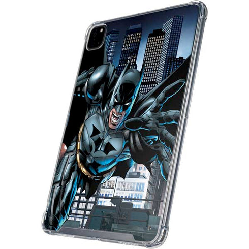 DC Comics Batman Dark Knight Comic Art Action Pose iPad Pro 12.9in (2020) Clear Case