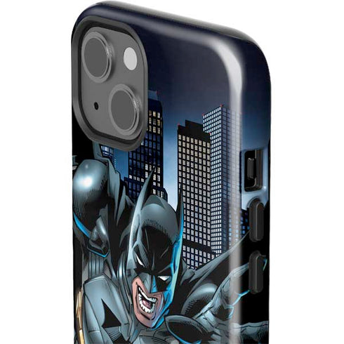 DC Comics Batman Dark Knight Comic Art Action Pose iPhone 15 Impact Case