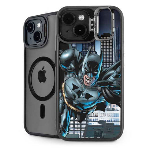 DC Comics Batman Dark Knight Comic Art Action Pose iPhone 15 Kickstand Case