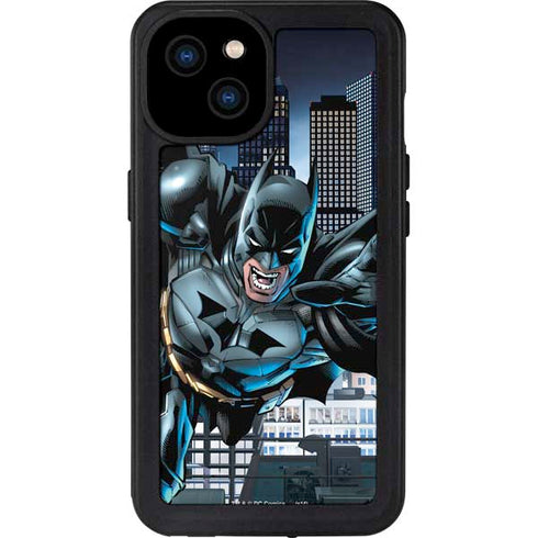 DC Comics Batman Dark Knight Comic Art Action Pose iPhone 15 Plus Waterproof Case