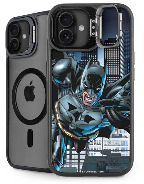 DC Comics Batman Dark Knight Comic Art Action Pose iPhone 16 Kickstand Case