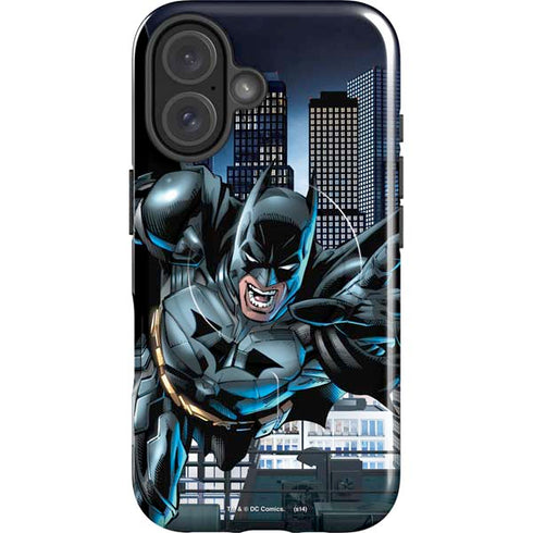 DC Comics Batman Dark Knight Comic Art Action Pose iPhone 16 Magsafe Impact Case
