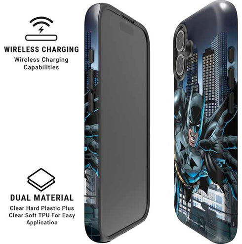 DC Comics Batman Dark Knight Comic Art Action Pose iPhone 16 Magsafe Impact Case