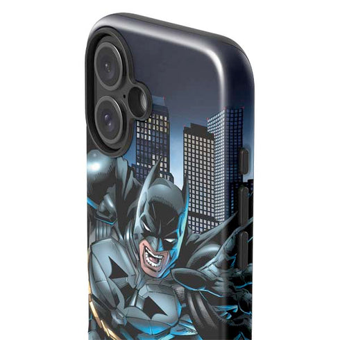 DC Comics Batman Dark Knight Comic Art Action Pose iPhone 16 Plus Impact Case
