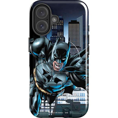 DC Comics Batman Dark Knight Comic Art Action Pose iPhone 16 Plus Magsafe Impact Case