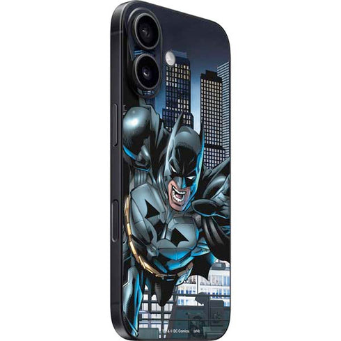 DC Comics Batman Dark Knight Comic Art Action Pose iPhone 16 Plus Skin