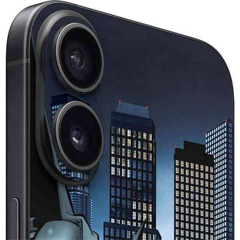 DC Comics Batman Dark Knight Comic Art Action Pose iPhone 16 Plus Skin