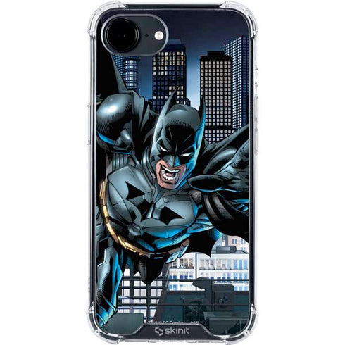 DC Comics Batman Dark Knight Comic Art Action Pose iPhone 16e Clear Case