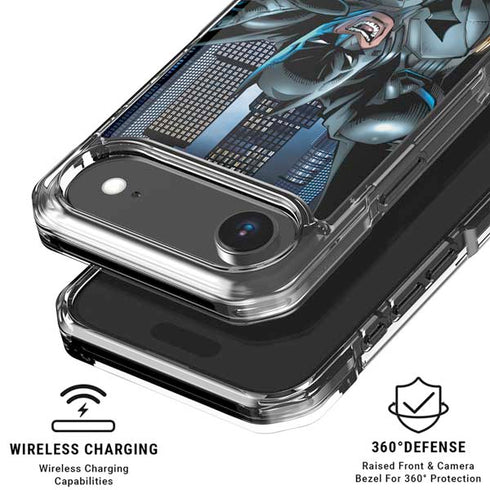 DC Comics Batman Dark Knight Comic Art Action Pose iPhone 17 Air Clear Case