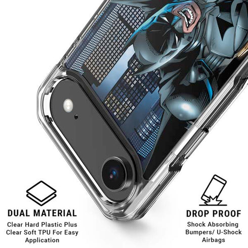 DC Comics Batman Dark Knight Comic Art Action Pose iPhone 17 Air Clear Case