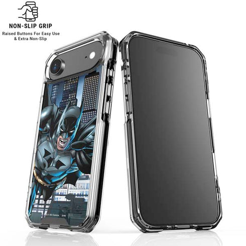 DC Comics Batman Dark Knight Comic Art Action Pose iPhone 17 Air Clear Case