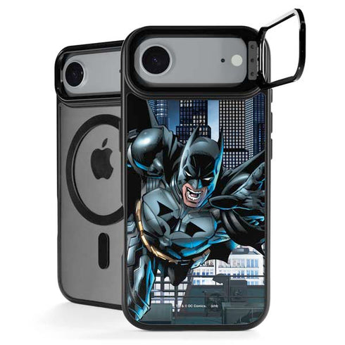 DC Comics Batman Dark Knight Comic Art Action Pose iPhone 17 Air Kickstand Case